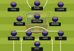 Alineación Once Caballeros 1 Santa Cruz 2