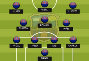 Alineación Santa Cruz 1 Culleredo 0
