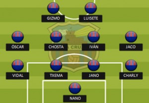 Alineación Santa Cruz 4 Once Caballeros 3